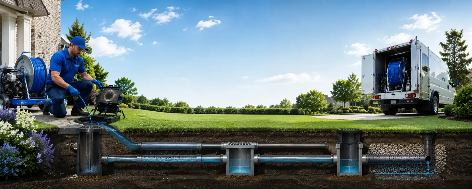 Outdoor drain cleaning information for Wall, SD